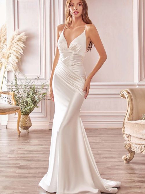 STRETCH SATIN FITTED BRIDAL