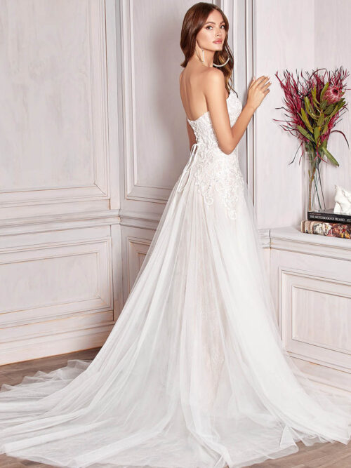 STRAPLESS A-LINE GOWN