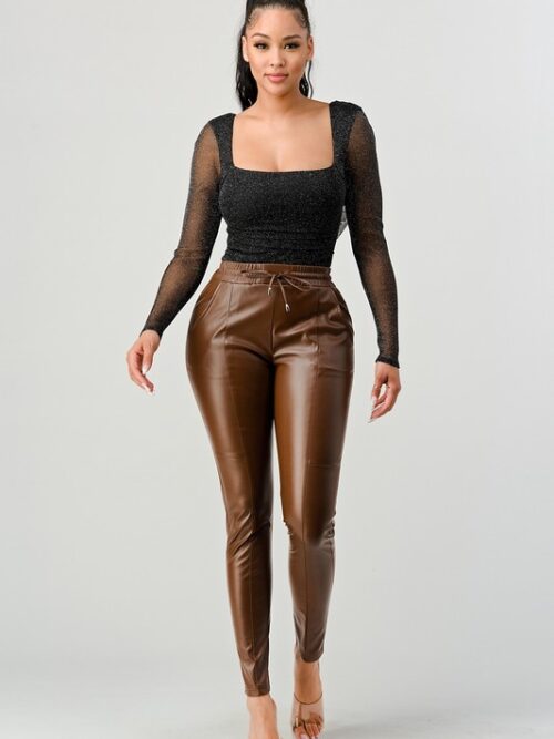 METALLIC MESH BODYSUIT