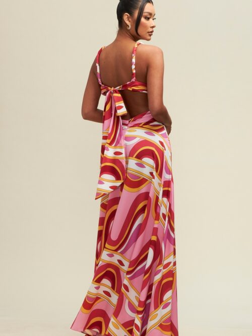 RETRO BRAIDED MAXI DRESS