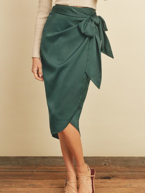 EMERALD MIDI SKIRT