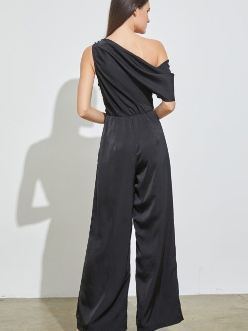 DRAPE SHOULDER JUMPSUIT