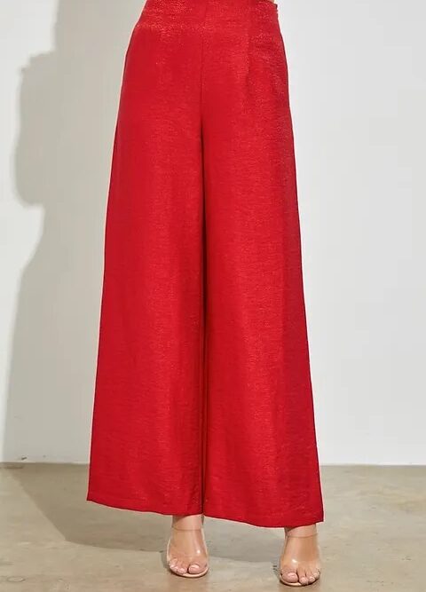 ASTRO RED WIDE LEG PANT