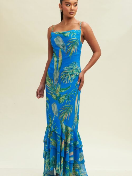 BIG LEAF MAXI DRESS