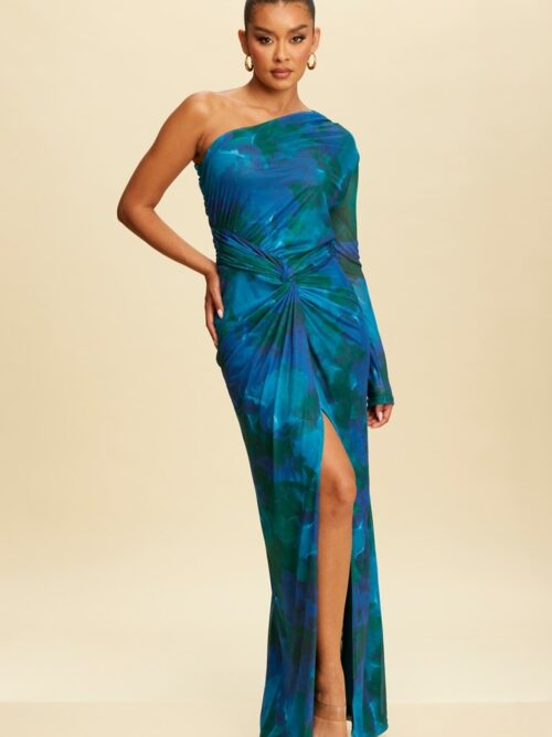 PRINT MESH ONE SHOULDER